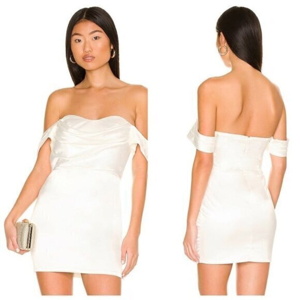 MORE TO COME Bella Off Shoulder Dress - White